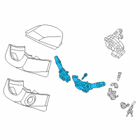 OEM Hyundai Veloster Switch Assembly-Multifunction Diagram - 93400-2V010