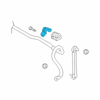 OEM 2009 Pontiac G3 Stabilizer Bar Bracket Diagram - 96535093