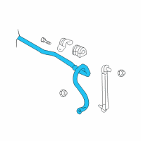 OEM 2005 Chevrolet Aveo Stabilizer Bar Diagram - 96535091