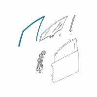 OEM Channel, Left Front Door Run Diagram - 72275-SNA-A21