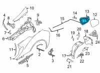 OEM 2017 BMW i8 Cover Pot Diagram - 51-17-7-316-835