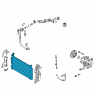 OEM 2017 Hyundai Sonata Condenser Assembly-Cooler Diagram - 97606-C2000