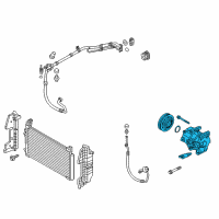 OEM Hyundai Sonata Compressor Assembly Diagram - 97701-C2000