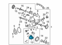 OEM 2021 GMC Sierra 2500 HD Differential Case Diagram - 84756918