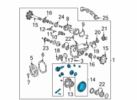 OEM Chevrolet Silverado 3500 HD Pinion Assembly Diagram - 84756938