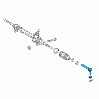 OEM 2021 Lexus RX350 Rod Assy, Tie Diagram - 45460-09270