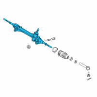 OEM Lexus RX350L Steering Gear Assembly Diagram - 45510-0E070