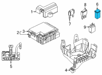 OEM 2022 Ford Police Interceptor Utility Fuse Diagram - DG9Z-14526-AA