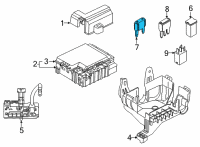 OEM 2022 Ford EcoSport Maxi Fuse Diagram - DG9Z-14526-K