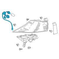 OEM 2017 Lexus IS350 Socket & Wire, Rear Combination Lamp Diagram - 81565-53300