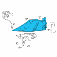 OEM Lexus Lens & Body, Rear Combination Lamp Diagram - 81561-53300