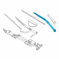 OEM 2010 BMW 535i GT WIPER ARM LEFT Diagram - 61-61-9-449-959