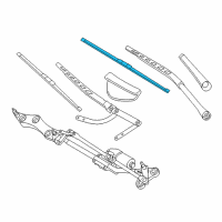 OEM 2010 BMW M6 Front Wiper Blade Set Diagram - 61-61-0-431-463