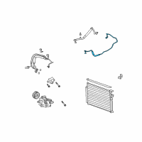 OEM Saturn Vue Tube, A/C Evaporator Diagram - 20830816