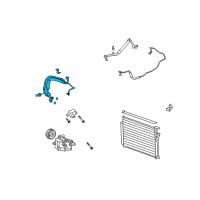 OEM 2008 Saturn Vue Front AC Hose Diagram - 19130411