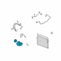 OEM 2008 Saturn Vue Air Conditioner Compressor Diagram - 19130315