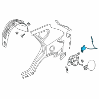 OEM 2014 Hyundai Santa Fe Sport Opener Assembly-Fuel Filler Door Diagram - 81590-2W000