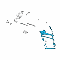 OEM 1996 Mercury Sable Pivot Assembly Diagram - 4F1Z-17566-BA