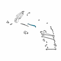 OEM Mercury Sable Wiper Arm Diagram - 3F1Z-17526-AA