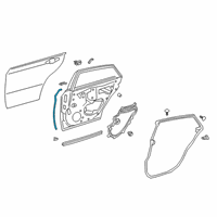 OEM 2019 Toyota Avalon Front Weatherstrip Diagram - 67895-07020