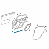 OEM 2019 Toyota Avalon Lower Weatherstrip Diagram - 67887-07020