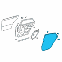 OEM 2019 Toyota Avalon Surround Weatherstrip Diagram - 67871-07020