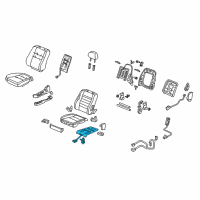 OEM Acura Heater, Front Seat Cushion Diagram - 81134-SJA-A01