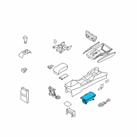 OEM Hyundai Cup Holder Assembly Diagram - 84670-2H700-9P