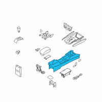 OEM Hyundai Console-Front Diagram - 84611-2H701-9P