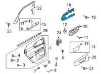 OEM Ford Bronco Sport APPLIQUE - DOOR TRIM PANEL Diagram - M1PZ-78275A36-AA