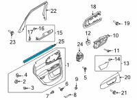 OEM 2022 Ford Bronco Sport WEATHERSTRIP - DOOR BELT Diagram - M1PZ-7825860-B