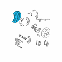 OEM Scion tC Splash Shield Diagram - 46504-21010