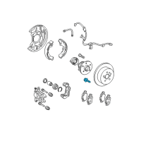 OEM 2000 Toyota Celica Hub Assembly Bolt Diagram - 90105-10449