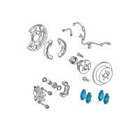 OEM Scion Rear Pads Diagram - 04466-32040