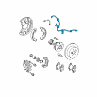 OEM 2005 Scion tC ABS Sensor Wire Diagram - 89516-21030