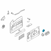 OEM 2012 Ford F-150 Window Switch Diagram - BL3Z-14529-AA