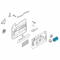 OEM 2011 Ford F-150 Window Switch Diagram - BL3Z-14529-BA