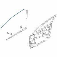 OEM Kia Niro EV MOULDING Assembly-Front Diagram - 82860G5000