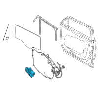 OEM 2019 Jeep Renegade Front Door Window Regulator Motor Diagram - 68268743AA