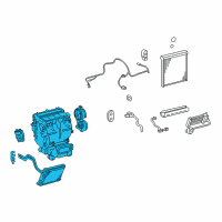 OEM 2011 Toyota Highlander Evaporator Assembly Diagram - 87050-0E080