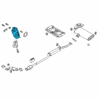 OEM Hyundai Tucson Catalyst Case Assembly Diagram - 28530-2BAC0