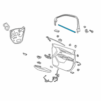 OEM 2022 Cadillac XT6 Belt Weatherstrip Diagram - 84579218