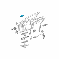 OEM 2010 GMC Canyon Handle, Outside Diagram - 25875521
