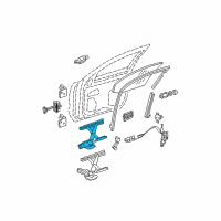 OEM 2012 Chevrolet Colorado Window Regulator Diagram - 15919130