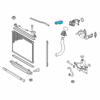 OEM 2017 Lexus RC F Hose, Radiator, NO.1 Diagram - 16571-38110