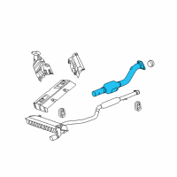 OEM 2014 Dodge Journey Converter-Front Diagram - 57008368AA