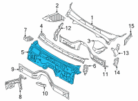 OEM 2021 BMW 330e SPLASH WALL Diagram - 41-00-7-486-651