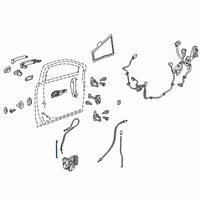 OEM 2019 GMC Acadia Lock Rod Diagram - 23100234