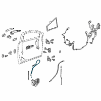 OEM Cadillac Lock Cable Diagram - 84276386