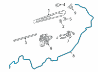 OEM Buick Envision Windshield Washer Hose Diagram - 84894877